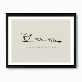The little mice, Edward Lear Art Print
