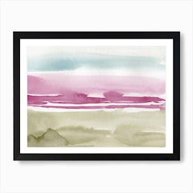 Pink Beach Art Print