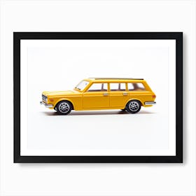 Toy Car 71 Datsun Bluebird 510 Wagon Yellow Art Print