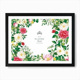 An Enchanting Illustration Of A Season Blooming In Spring Where The Botanical Garden Teems With Dec (4) Art Print