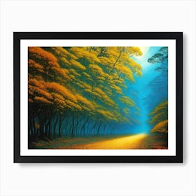 Moonlight In The Forest 1 Art Print