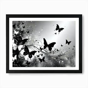 Butterfly Wallpaper 27 Art Print