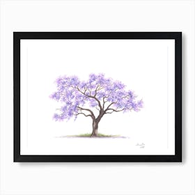 Purple Jacaranda Tree Art Print Art Print