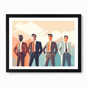 Businessmen In Suits 3 Poster