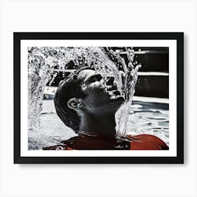 Man In Water 1 Art Print