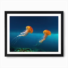 Jellyfishes 6 Art Print