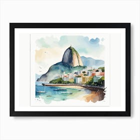 Pão de Açucar Mountain Art Print