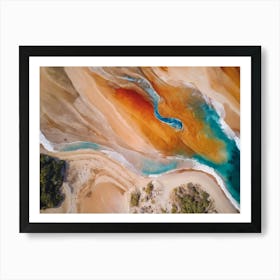 Sand On The Ocean Beach Art Print