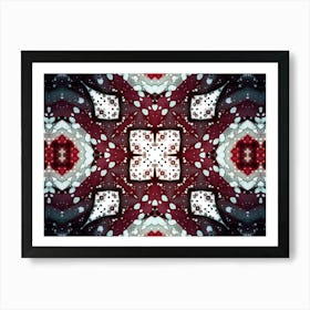 Modern Art Red And White 2 Art Print