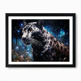 Black Jaguar 5 Art Print