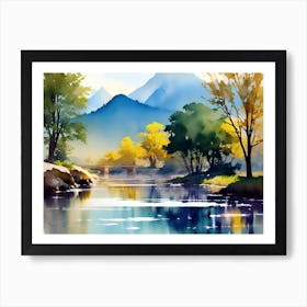 Landscape Painting 4 Art Print