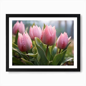 Pink Tulips 2 Art Print