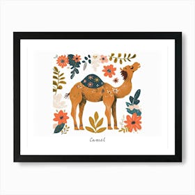 Little Floral Camel 1 Poster Art Print