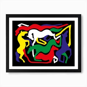 Horses Bright Art Print