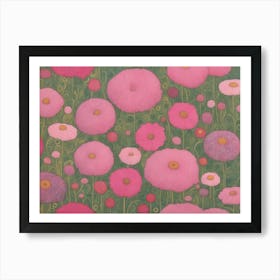 Pink Poppies Art Print