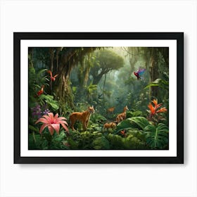 Tropical Jungle 1 Art Print