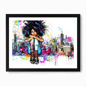 Little Miss Princess - Urban Kid Art Print