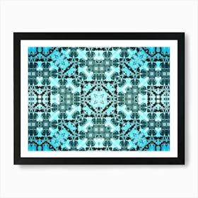 Blue Sky Pattern Watercolor And Alcohol Ink In The Author S Digital Processing 5 Art Print