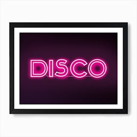Disco Neon Art Print