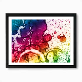 Alcoholic Ink Is Morning Glory Art Print