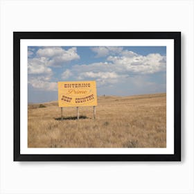 Beef Country Montana Art Print