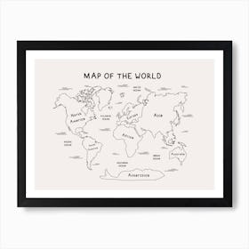 Nude Map Art Print