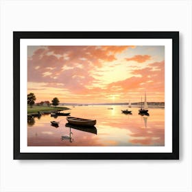 Sunset On The Bay Art Print