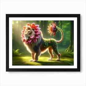 Wonderful Lion Flower Art Print