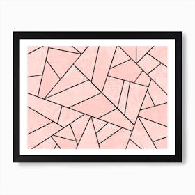 Rose Stone Art Print