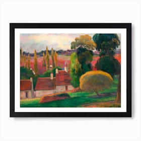 A Farm In Brittany, Paul Gauguin Art Print