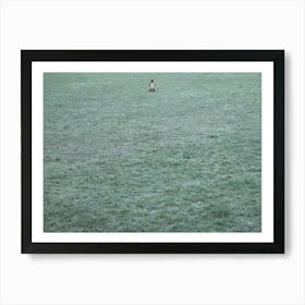 Minimalist Alone in Nature Concept in Richmond Park Art Print