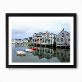 Old Houses On The Water (Nantucket Series) Art Print