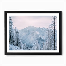 Frozen Mountains Art Print