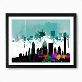 New York City Skyline 82 Art Print