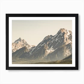 Misty Mountain Peaks Art Print