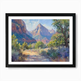 Western Landscapes Zion National Park Utah 4 Art Print