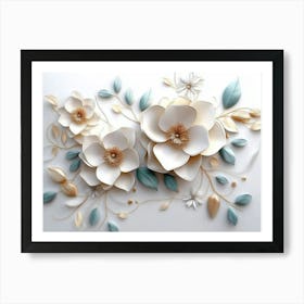 Paper Flowers 83 Art Print