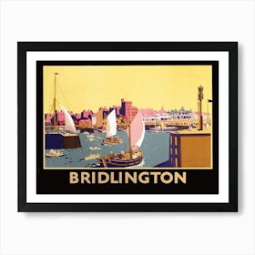 Port In Bridlington, England Art Print