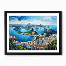 Rio City art Art Print