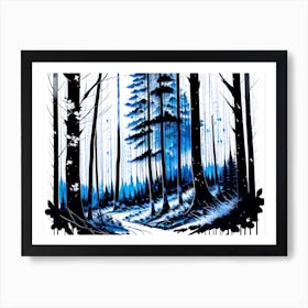 Forest Path 41 Art Print