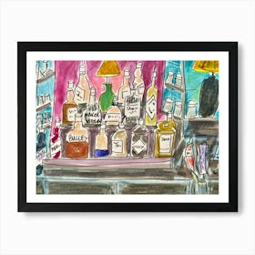 Bar Counter Art Print