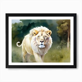 Lion Painting 109 Art Print