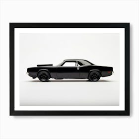 Toy Car 71 Plymouth Road Runner Black Art Print