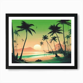 Vector Landscape V2 2 1 Art Print