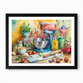 Kitchen Utensils Art Print