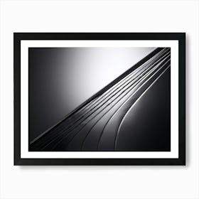 A Digital Render Illustrating An Abstract Design Made On A Metallic Alloy Sheet Catching The Indust (2) Art Print