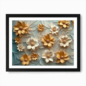 Paper Flowers 35 Art Print