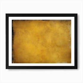 Yellow Grunge Texture 3 Art Print