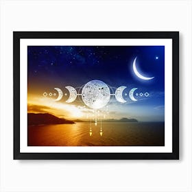 Moon Phases - Mystic Moon poster #7 Art Print