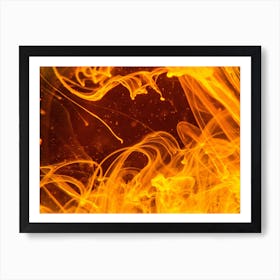 Fire Flames Art Print